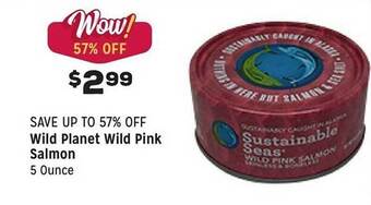 Grocery Outlet Wild planet wild pink salmon offer