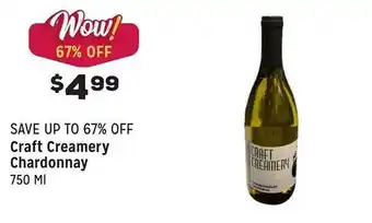 Grocery Outlet Craft creamery chardonnay offer