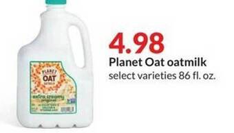 Hy-Vee Planet oat oatmilk offer