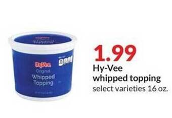 Hy-Vee Hy-vee whipped topping offer