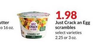 Hy-Vee Just crack an egg scrambles offer