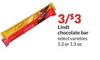 Hy-Vee Lindt chocolate bar offer