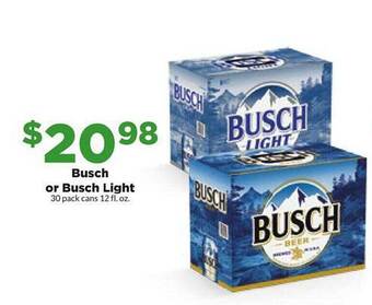 Hy-Vee Busch or busch light offer