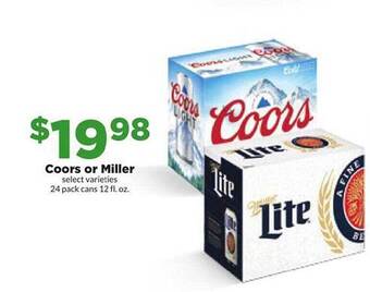 Hy-Vee Coors or miller offer