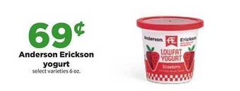 Hy-Vee Anderson erickson yogurt offer