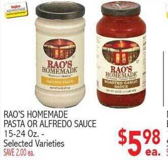 Ingles Markets Rao's homemade pasta or alfredo sauce offer