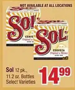 Jewel-Osco Sol cerveza offer