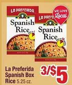 Jewel-Osco La preferida spanish box rice offer