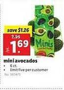 Lidl Mini avocados offer