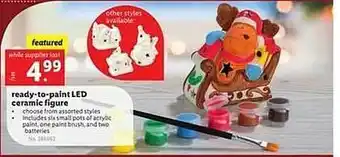 Lidl Ready-to-paint led ceramic figure offer