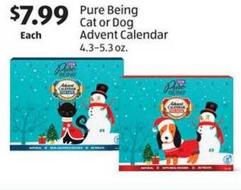 Aldi Pure being cat or dog advent calendar offer