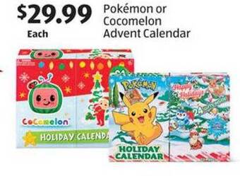 Aldi Pokémon or cocomelon advent calendar offer