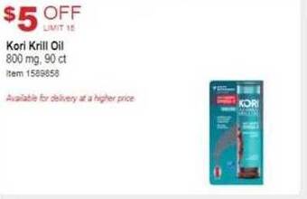Costco Kori krill oil offer