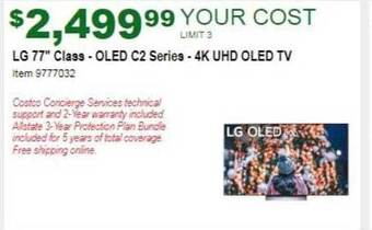 Costco Lg 77 offer