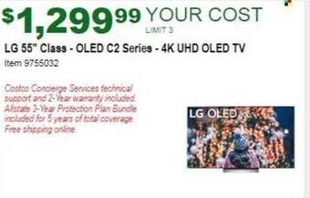 Costco Lg 55 offer