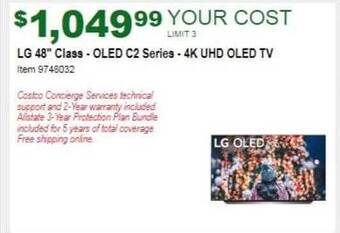 Costco Lg 48 offer