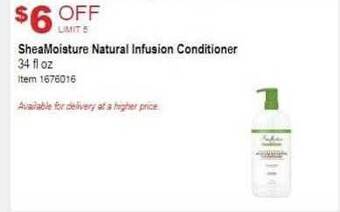 Costco Sheamoisture natural infusion conditioner offer