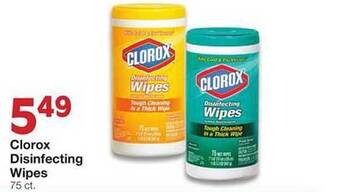 Market Street Clorox disinfecting wipes offer