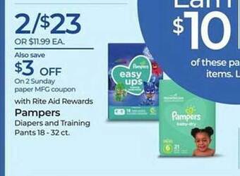 Rite Aid Pampers offer