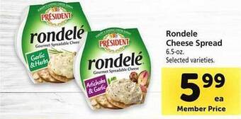 Safeway Rondele cheese spread offer