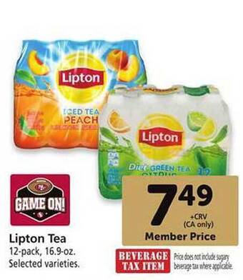 Safeway Lipton tea offer