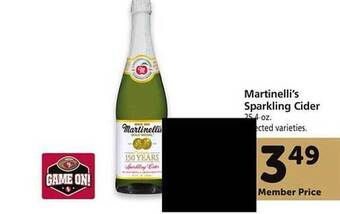 Safeway Martinelli's sparkling cider offer