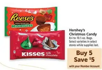 Safeway Hershey's christmas candy offer