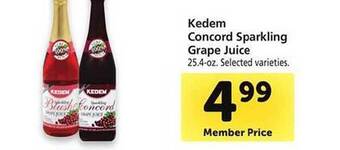 Safeway Kedem concord sparkling grape juice offer