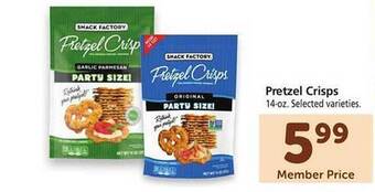 Safeway Pretzel crisps offer