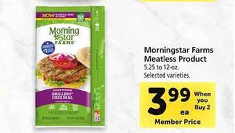 Safeway Morningstar farms meatless product offer