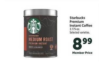 Safeway Starbucks premium instant coffee offer