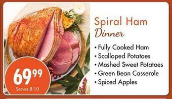 Safeway Spiral ham dinner offer