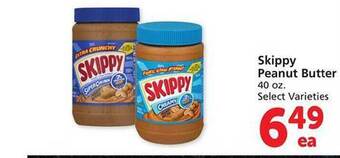 Safeway Skippy peanut butter offer