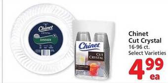 Safeway Chinet cut crystal offer