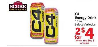 Safeway C4 energy drink offer