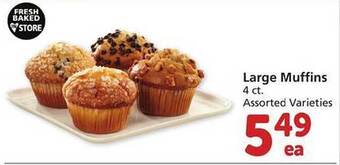 Safeway Large muffins offer