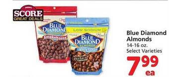 Safeway Blue diamond almonds offer