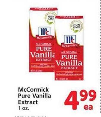 Safeway Mccormick pure vanilla extract offer
