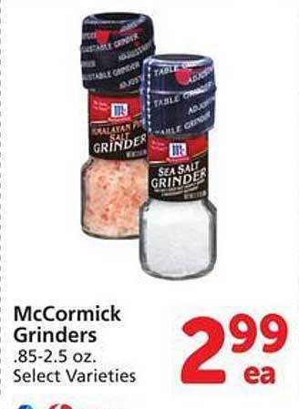 Safeway Mccormick grinders offer