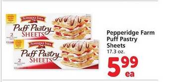 Safeway Pepperidge farm puff pastry sheets offer