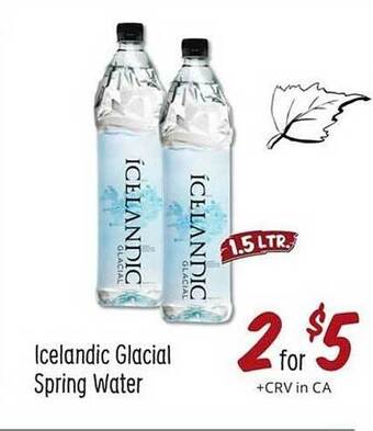 Sprouts Farmers Market Icelandic glacial spring water offer