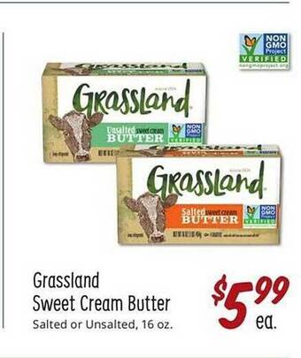 Sprouts Farmers Market Grassland sweet cream butter offer