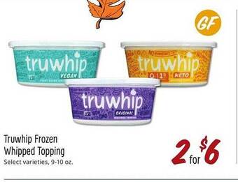 Sprouts Farmers Market Truwhip frozen whipped topping offer