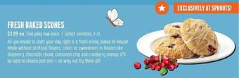 Sprouts Farmers Market Fresh baked scones offer