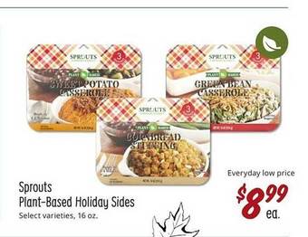 Sprouts Farmers Market Sprouts plant-based holiday sides offer