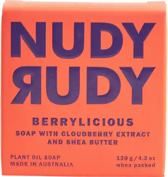 Best Buy Nudy rudy bar soap - berrylicious - white offer