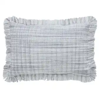 Walmart My texas house palmer woven fringe oblong outdoor decorative pillow, grey, 14" x 20" offer