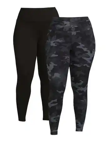 Walmart Terra & sky women's plus size leggings, 2-pack offer