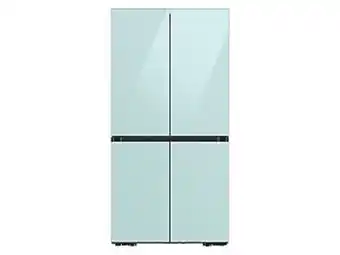 Samsung Bespoke 4-door flex™ refrigerator (23 cu. ft.) in morning blue glass offer