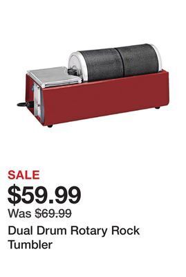 Harbor Freight Tools Dual drum rotary rock tumbler offer